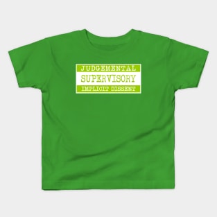 Green Warning Kids T-Shirt